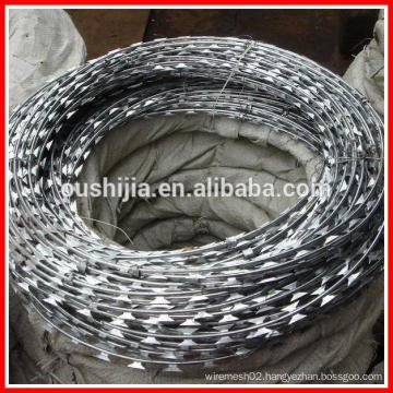 galvanized razor barbed wire